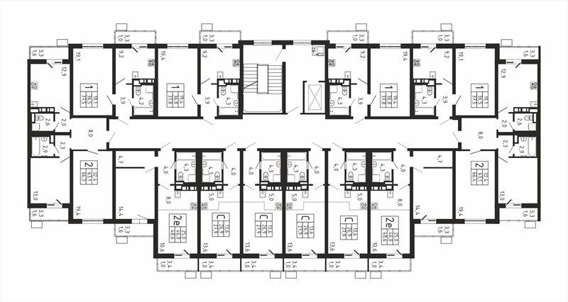 Планировка 48.6 м²