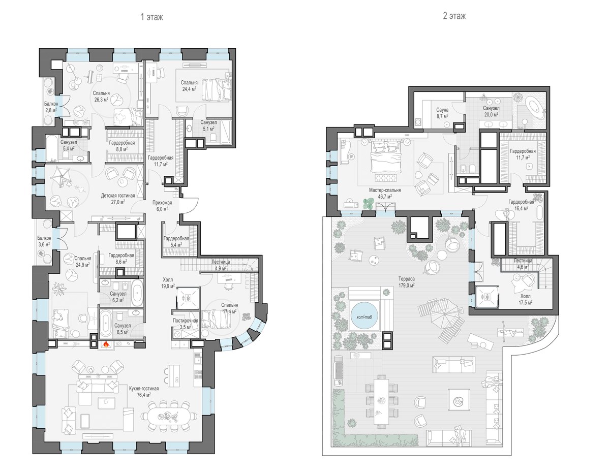 Планировка 394.0 м²