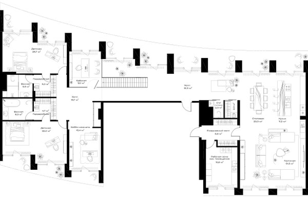 Планировка 434.6 м²