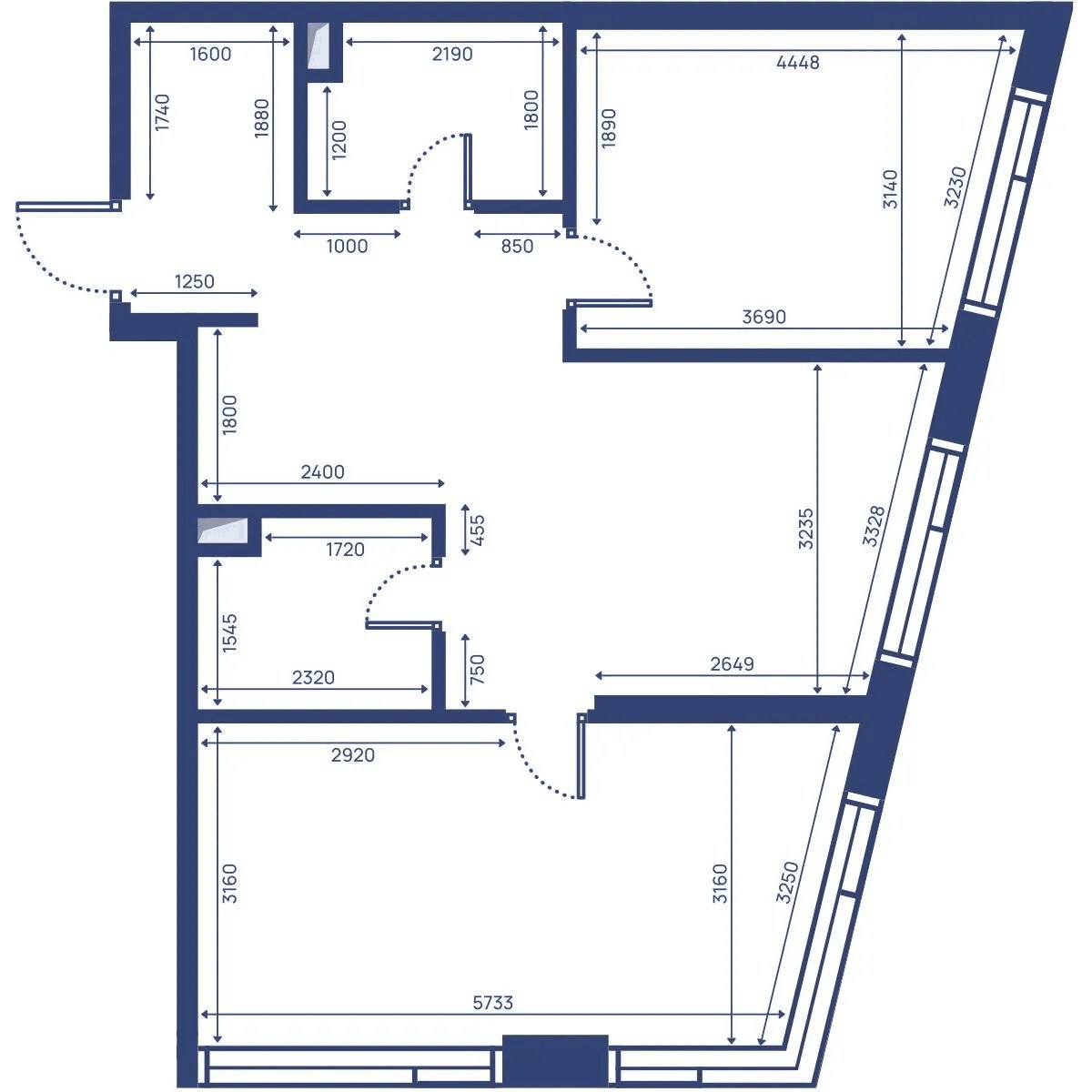 Планировка 68.0 м²