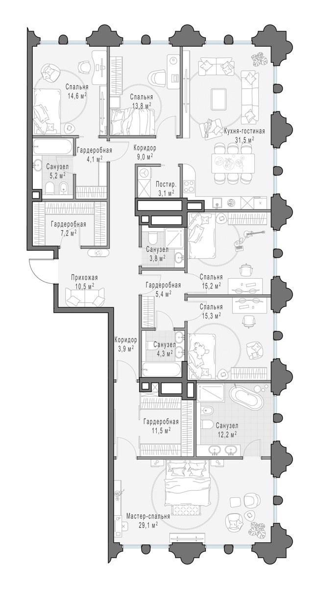Планировка 200.0 м²