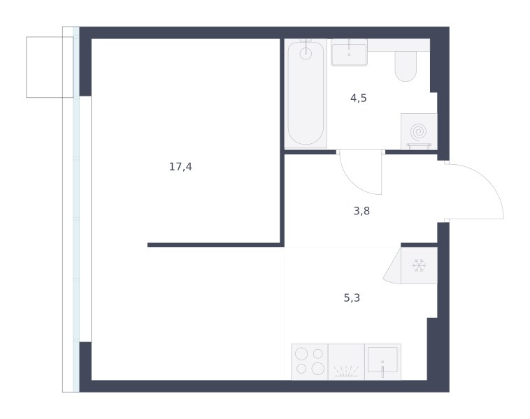Планировка 31.0 м²