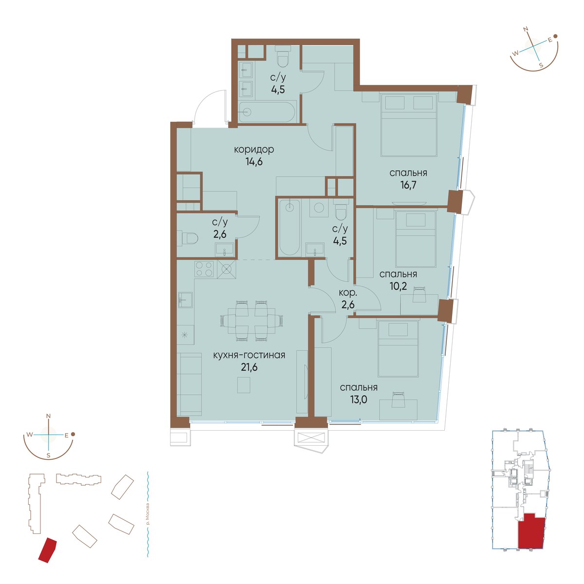 Планировка 90.3 м²