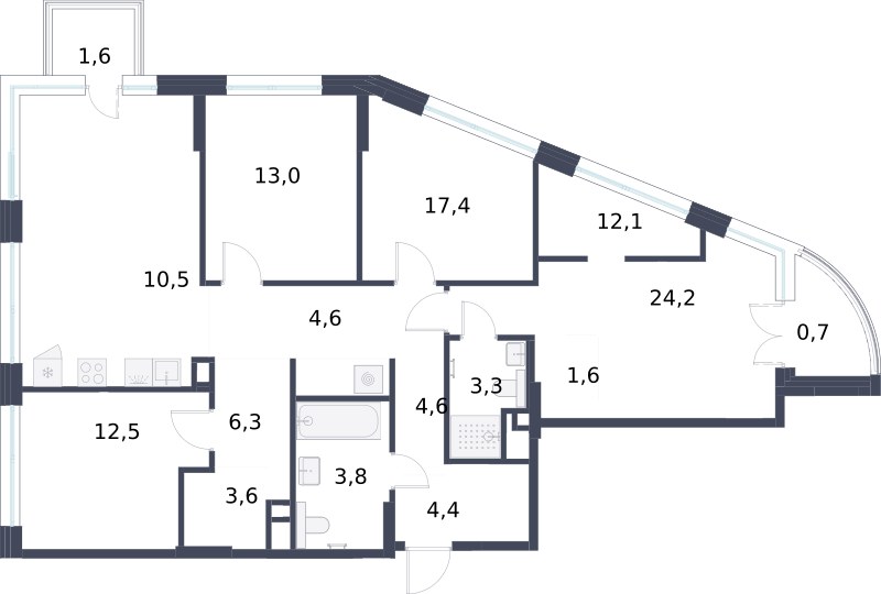 Планировка 122.0 м²
