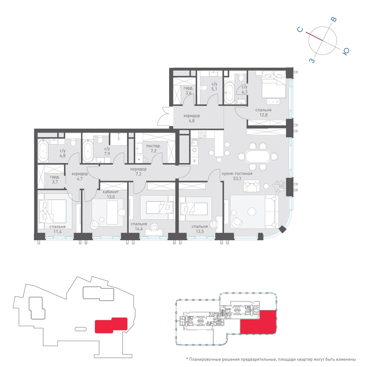 Планировка 181.4 м²