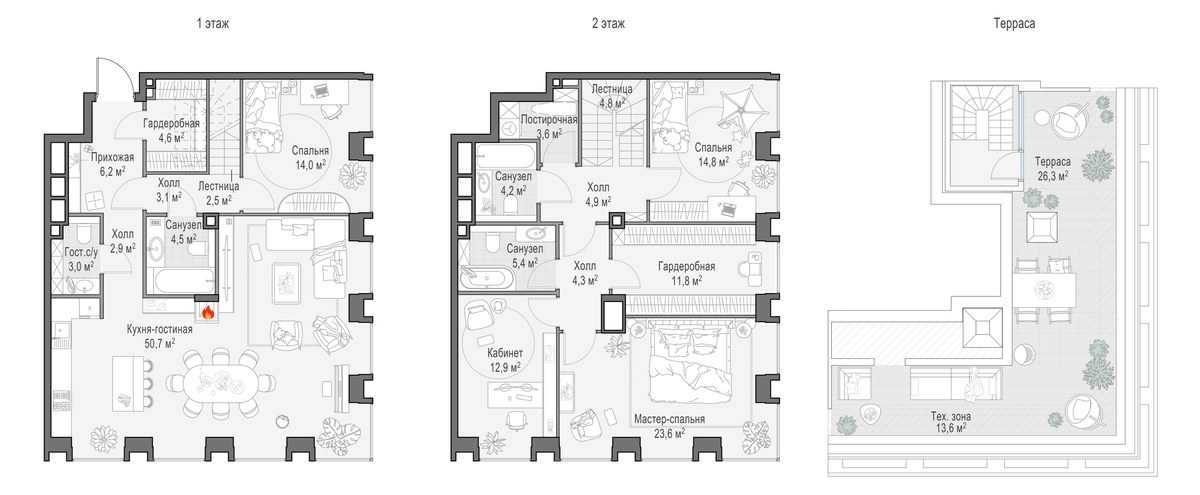 Планировка 178.6 м²