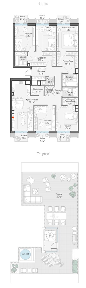 Планировка 180.5 м²