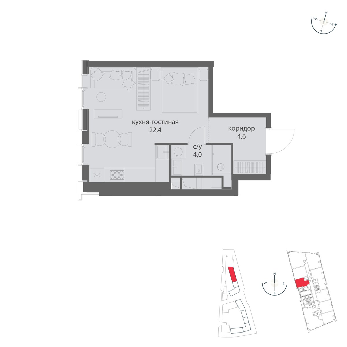 Планировка 31.0 м²