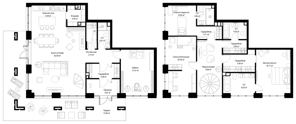 Планировка 203.2 м²