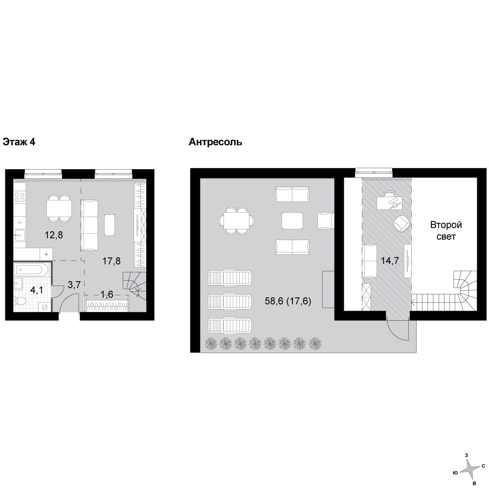Планировка 72.3 м²