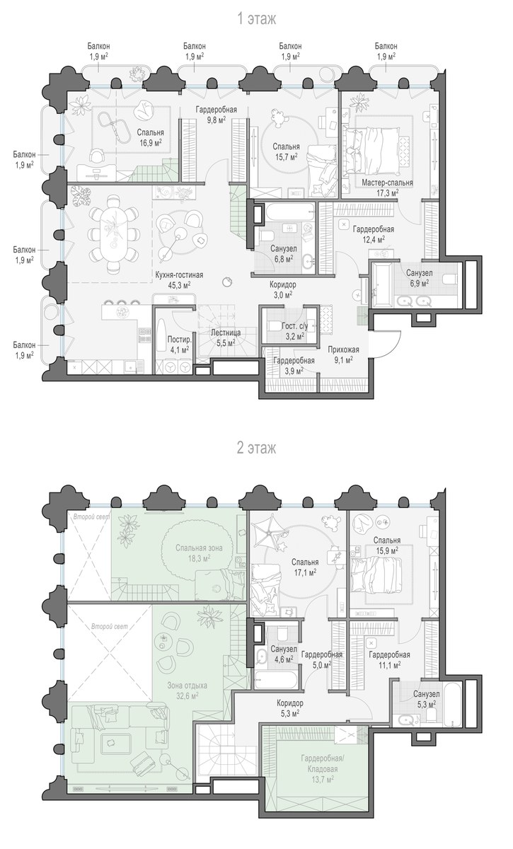 Планировка 229.9 м²