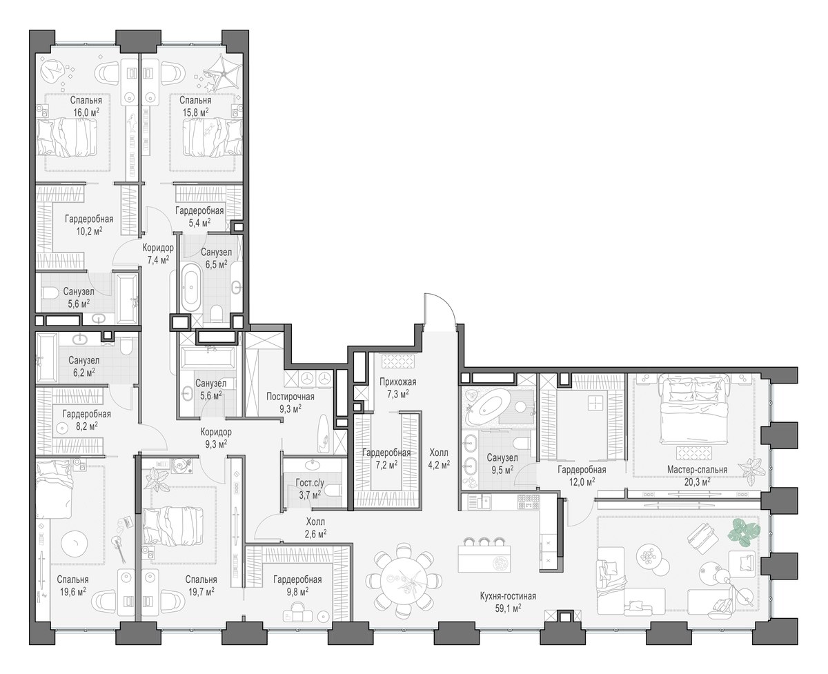 Планировка 282.1 м²