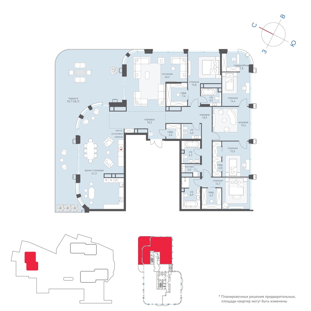 Планировка 320.5 м²