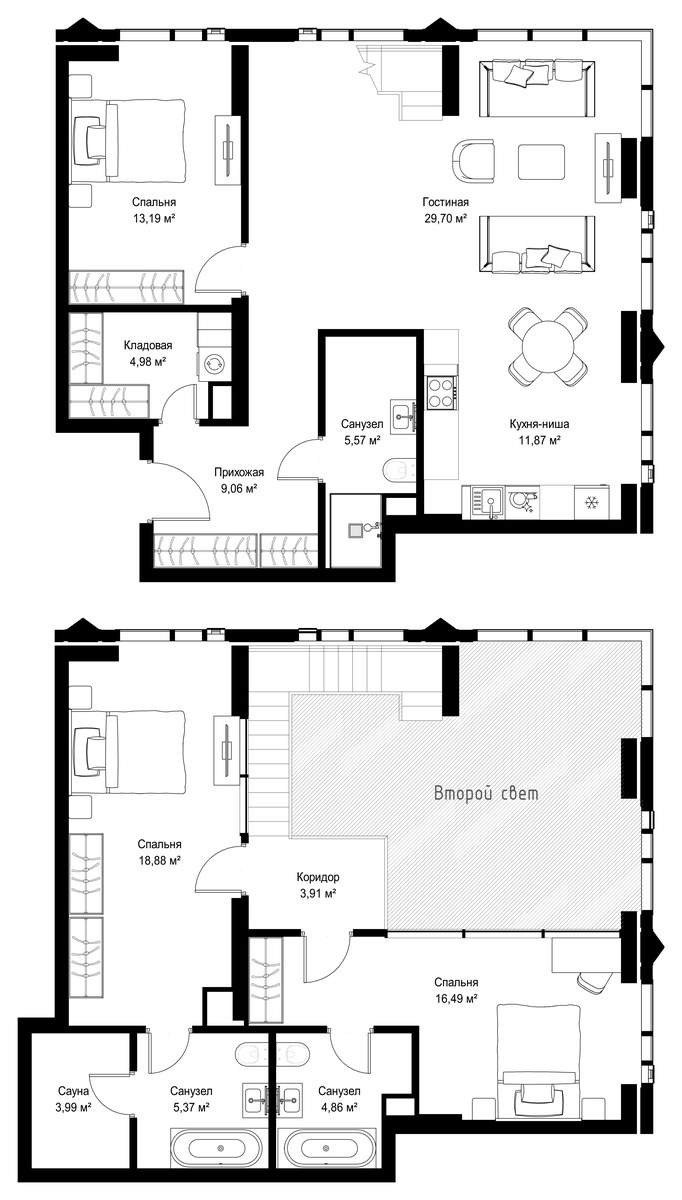 Планировка 135.25 м²