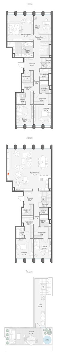 Планировка 329.1 м²