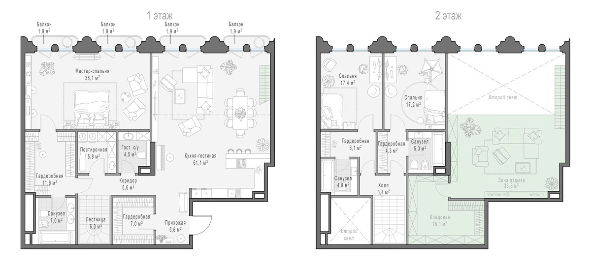Планировка 210.8 м²