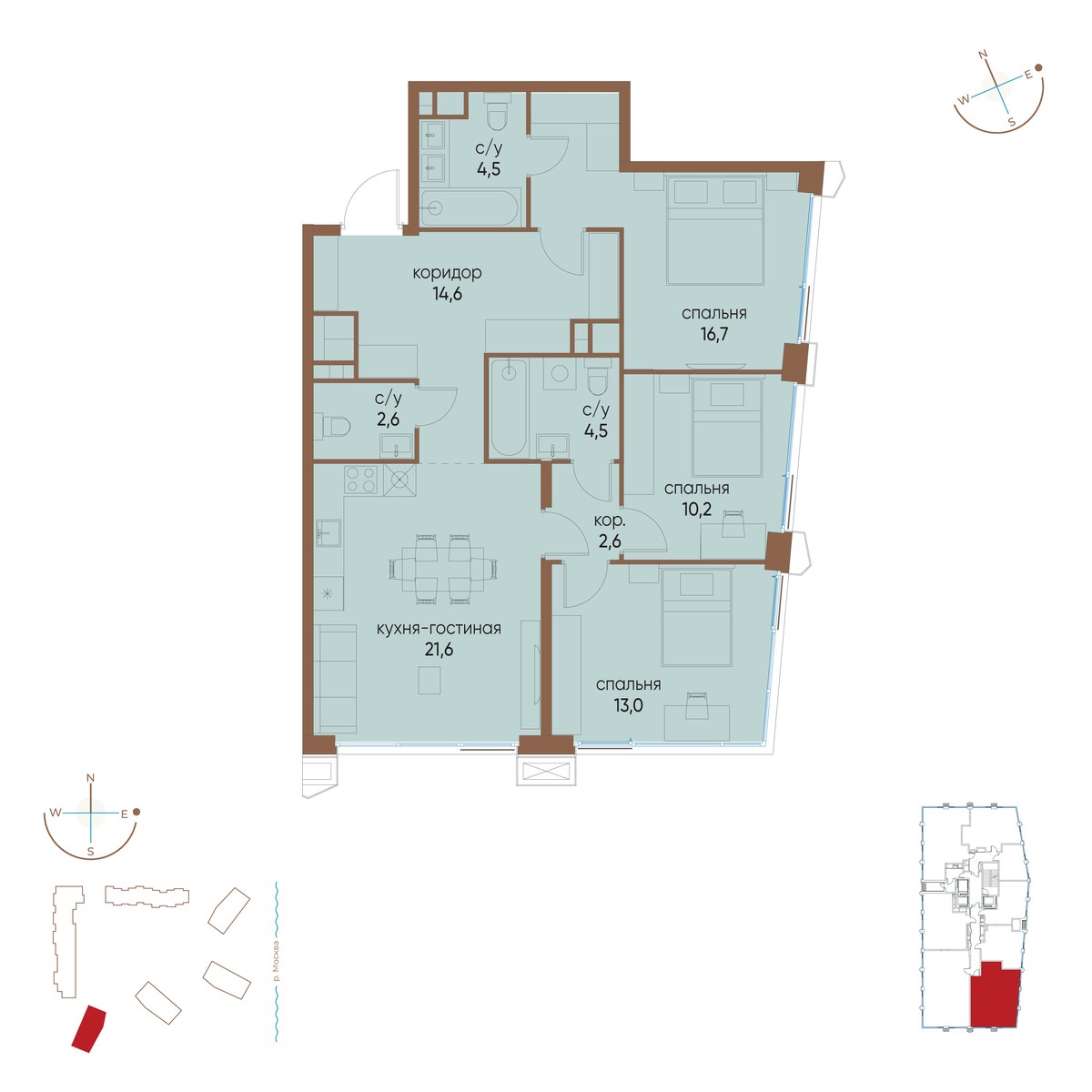 Планировка 90.3 м²