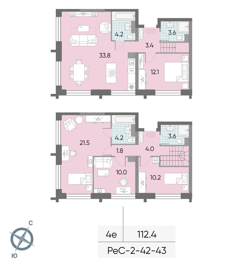 Планировка 112.4 м²
