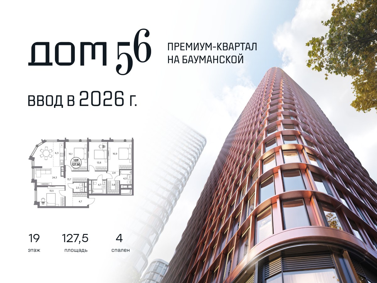 Планировка 127.5 м²