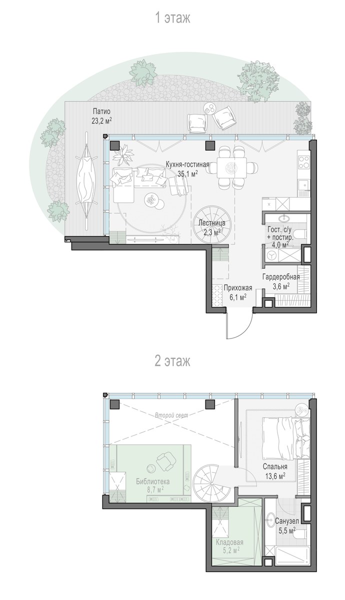 Планировка 70.3 м²