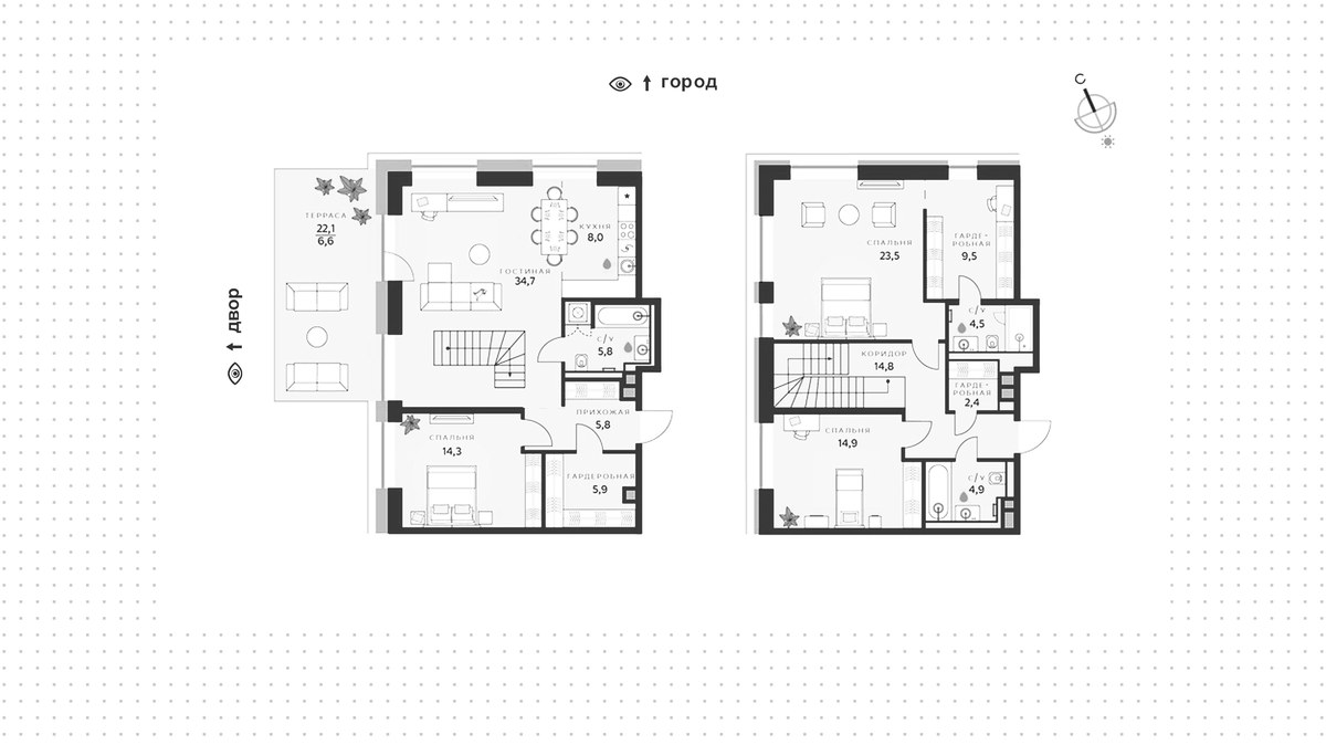 Планировка 155.6 м²