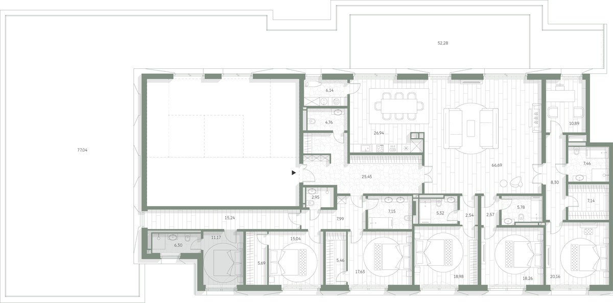 Планировка 424.73 м²
