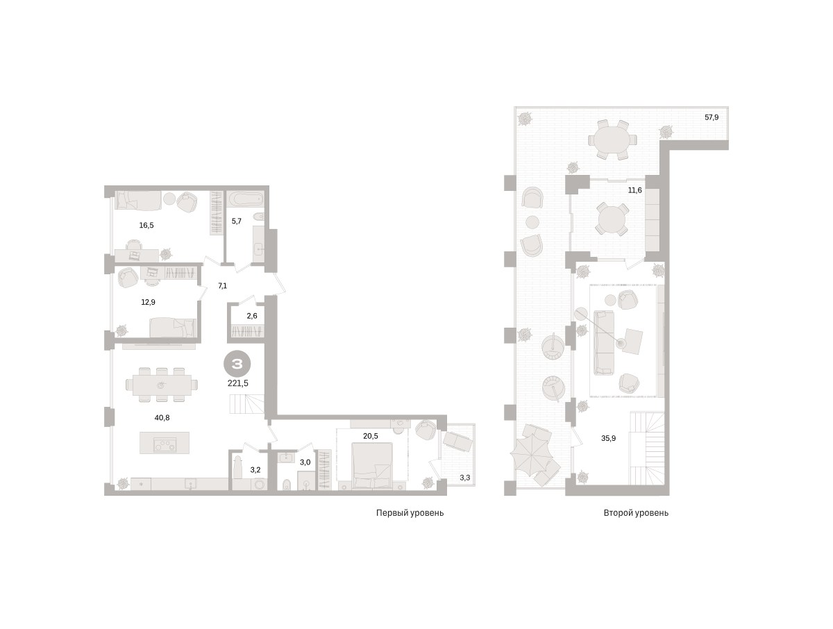 Планировка 221.5 м²