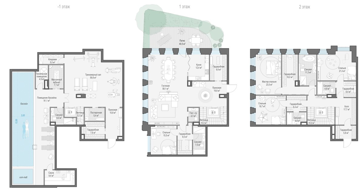 Планировка 505.1 м²
