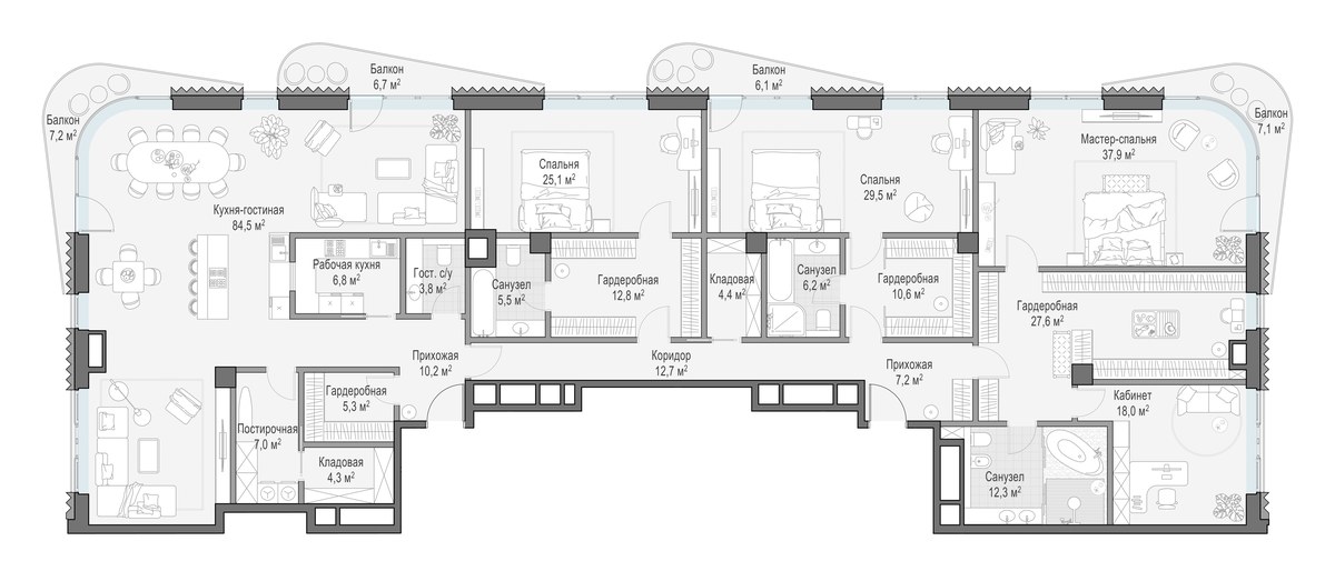 Планировка 337.6 м²