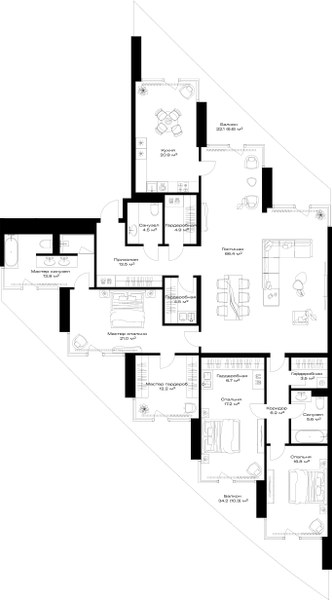 Планировка 234.6 м²