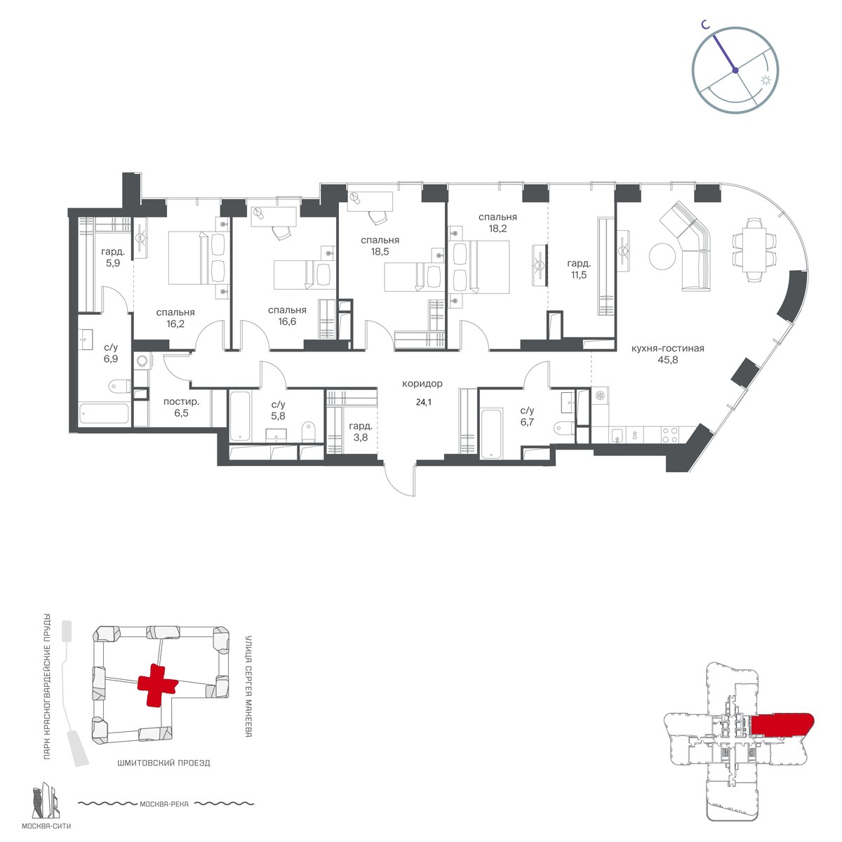 Планировка 186.5 м²