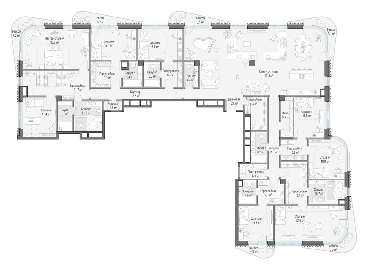 Планировка 468.2 м²
