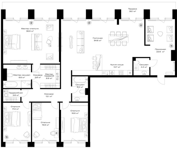 Планировка 240.0 м²