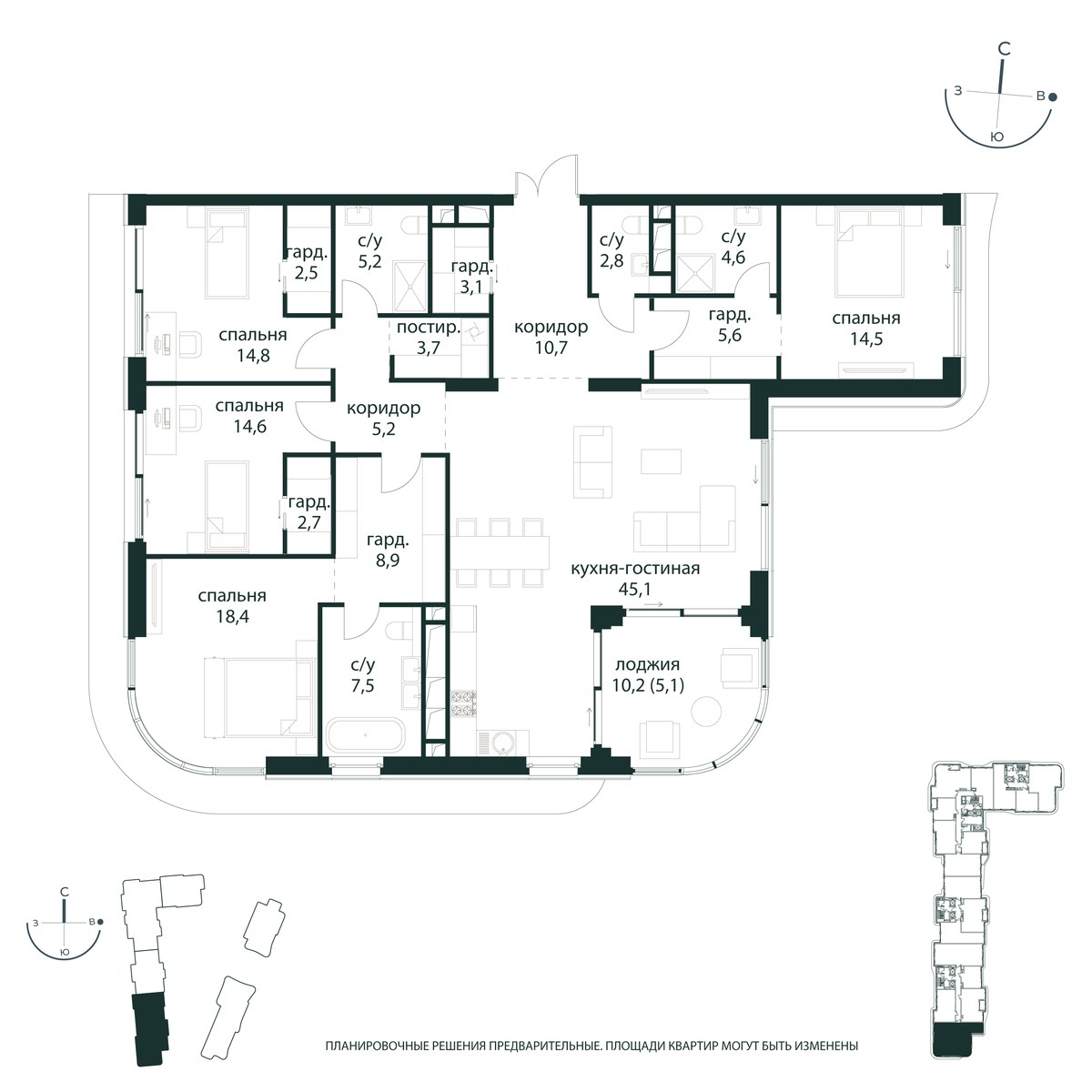 Планировка 175.2 м²
