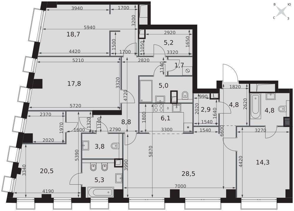 Планировка 148.2 м²