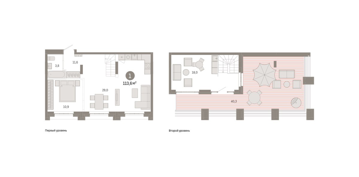 Планировка 113.6 м²