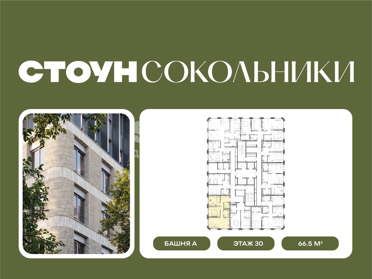 Планировка 66.5 м²