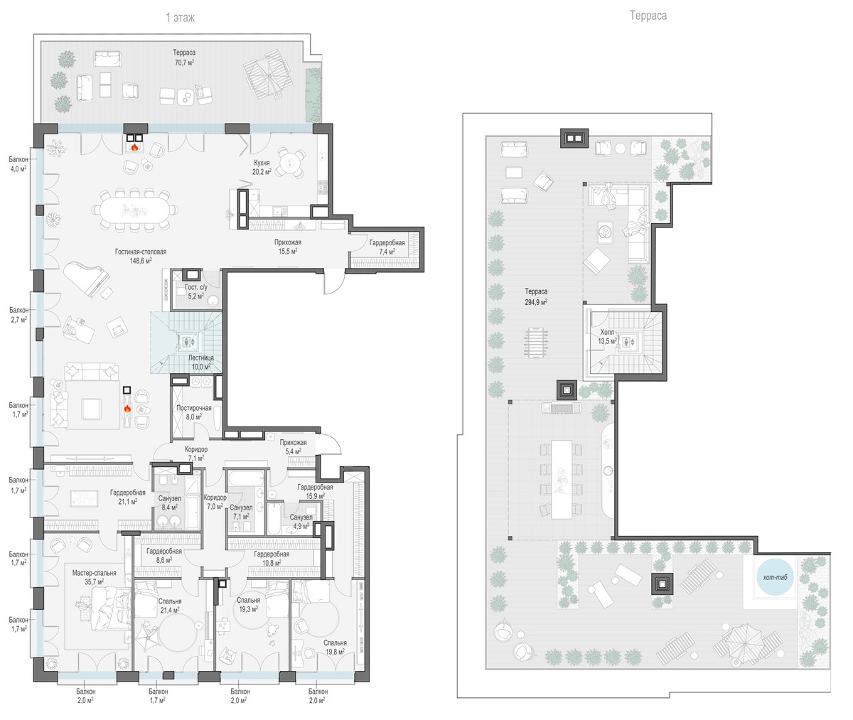 Планировка 433.2 м²