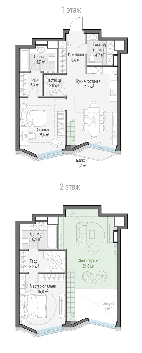 Планировка 90.2 м²