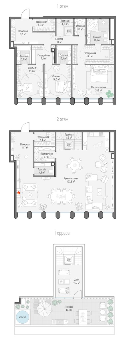Планировка 270.3 м²