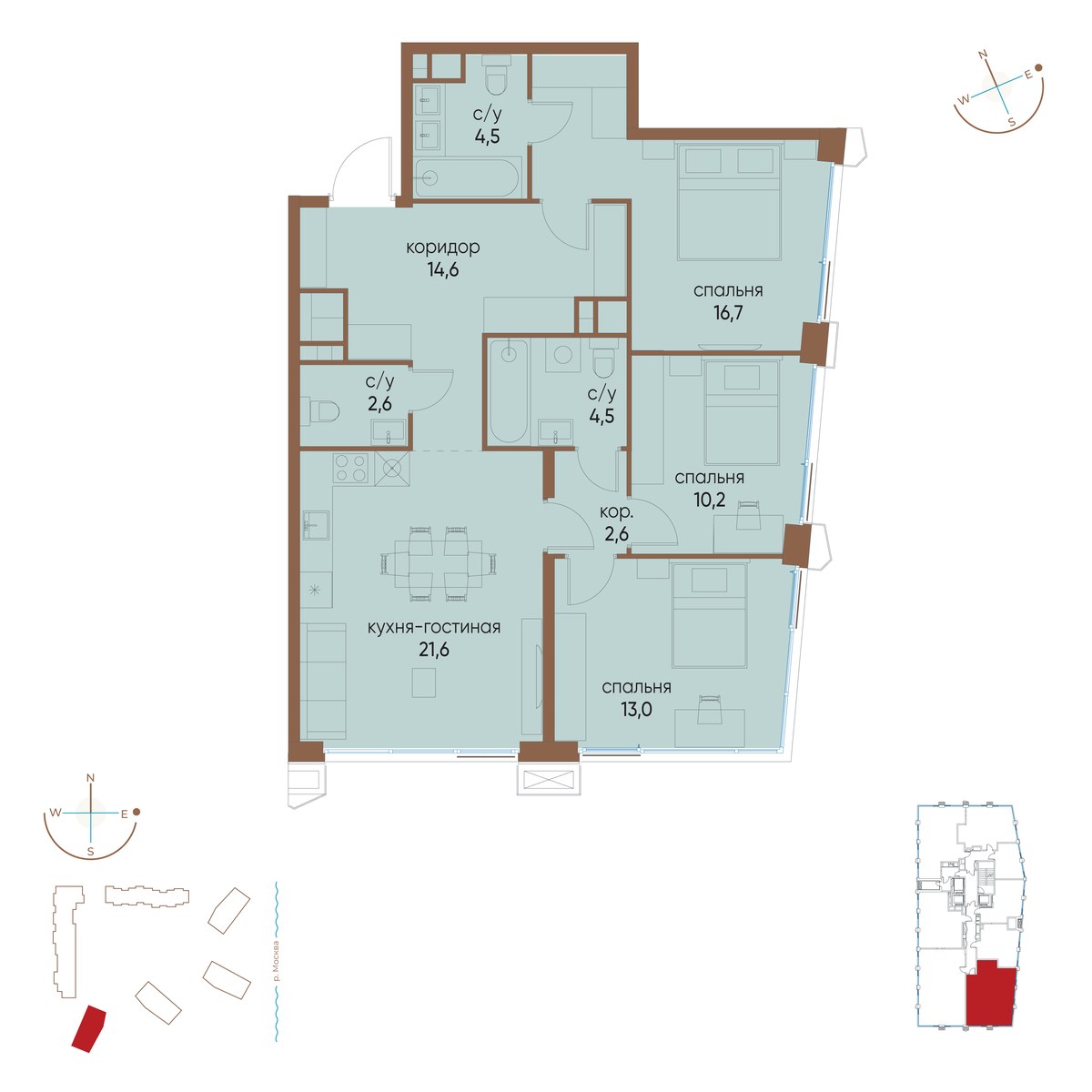 Планировка 90.3 м²