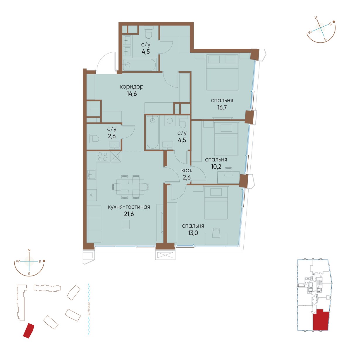 Планировка 90.3 м²