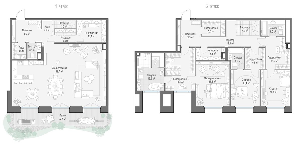 Планировка 273.8 м²