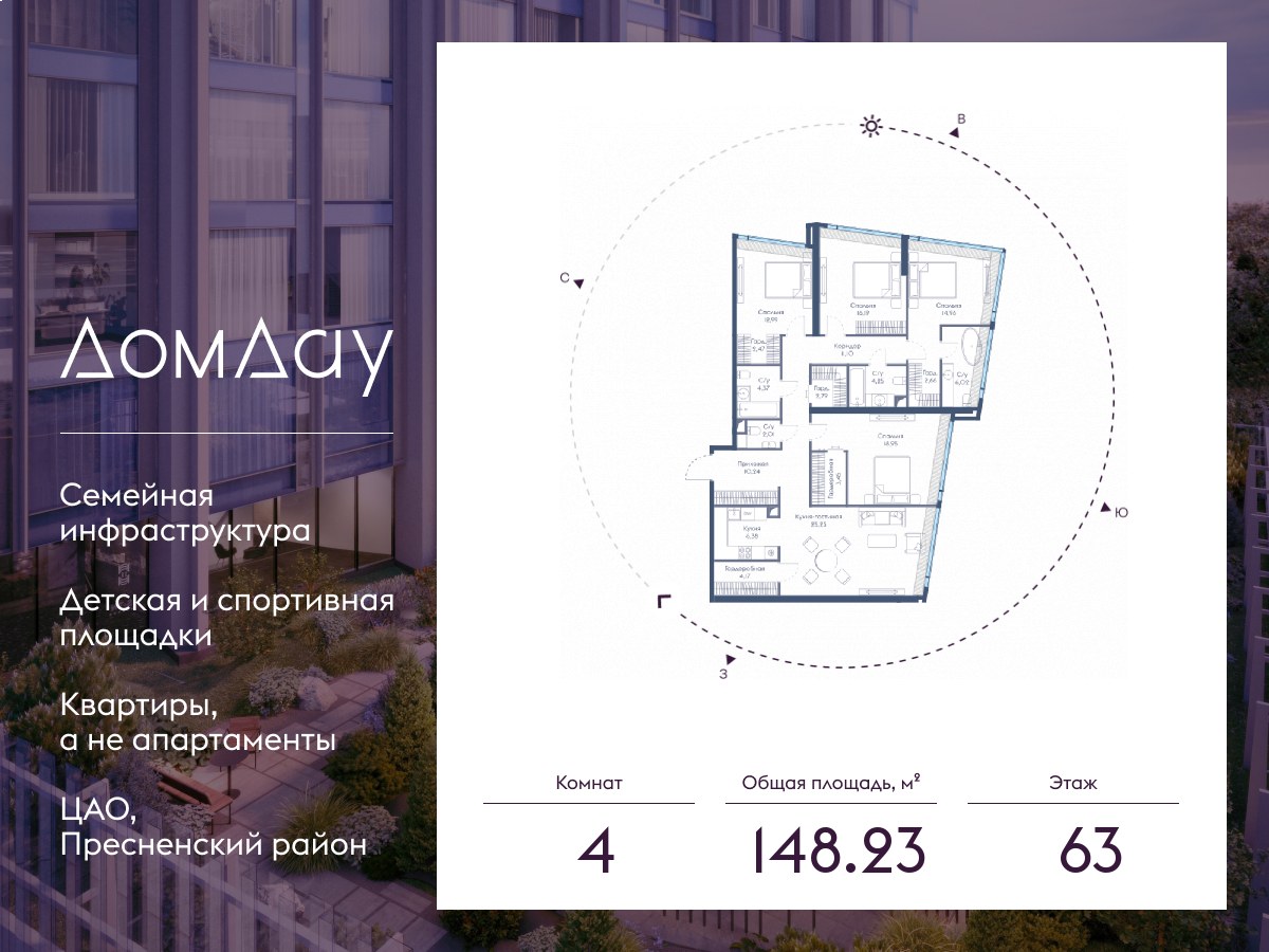 Планировка 148.23 м²