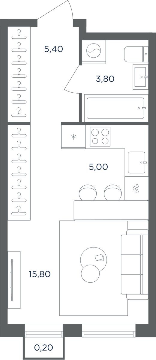 Планировка 30.0 м²