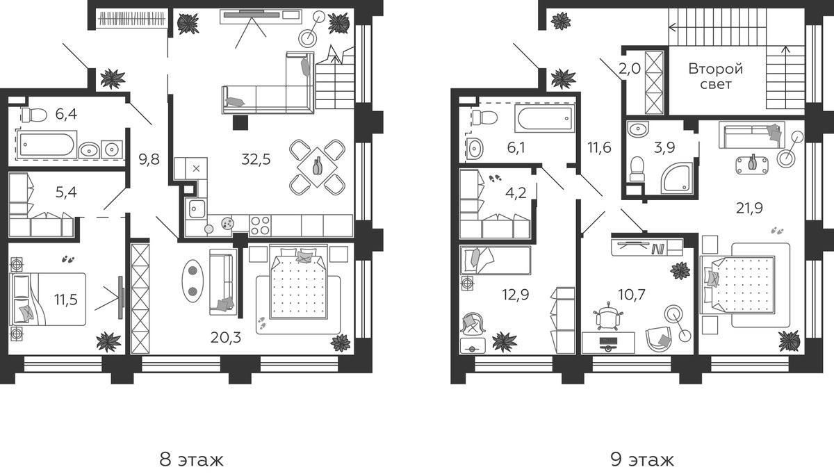 Планировка 157.4 м²
