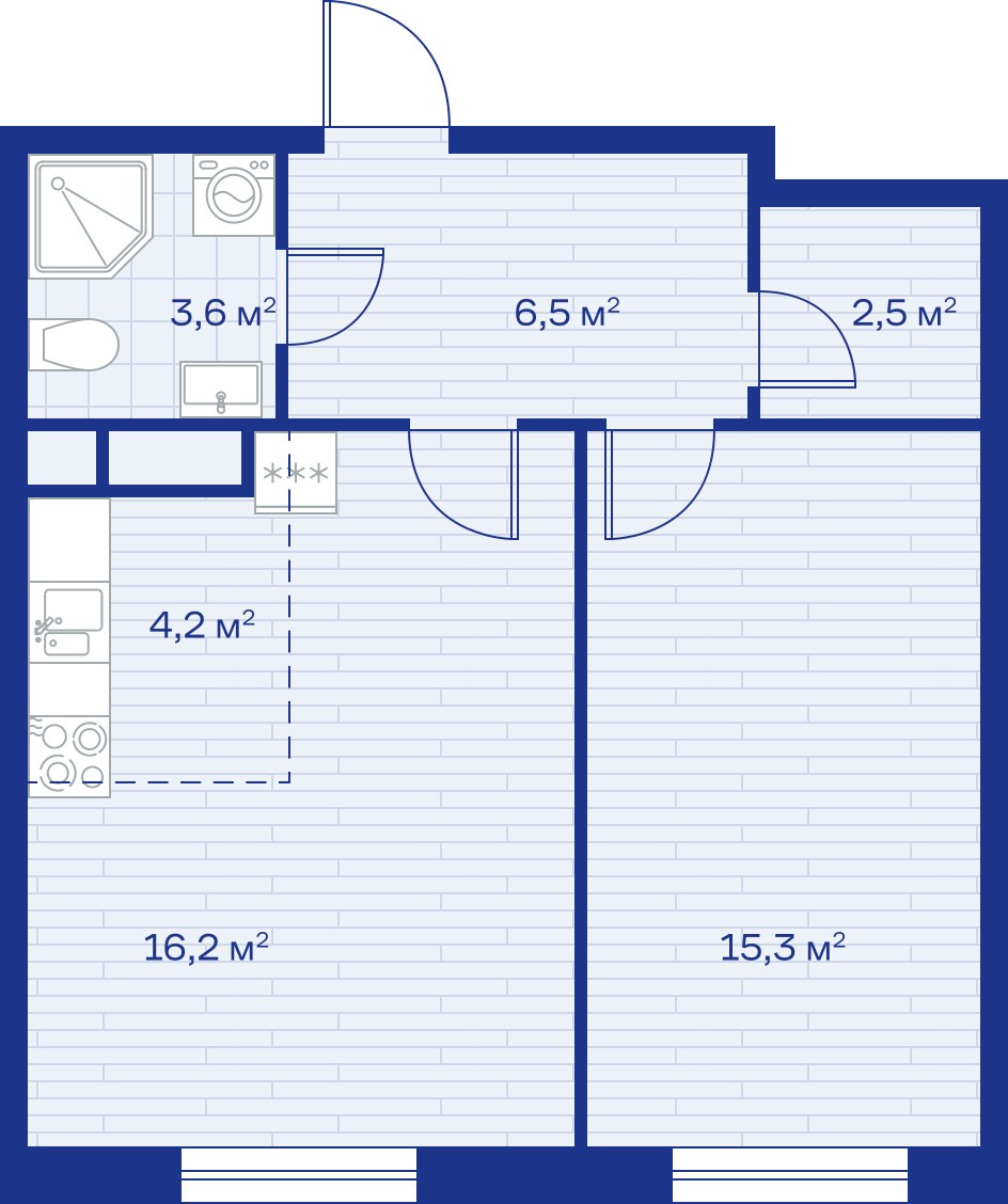Планировка 48.0 м²