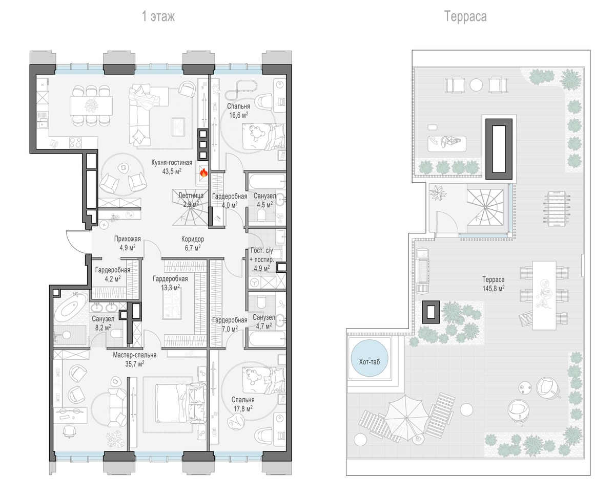 Планировка 178.1 м²