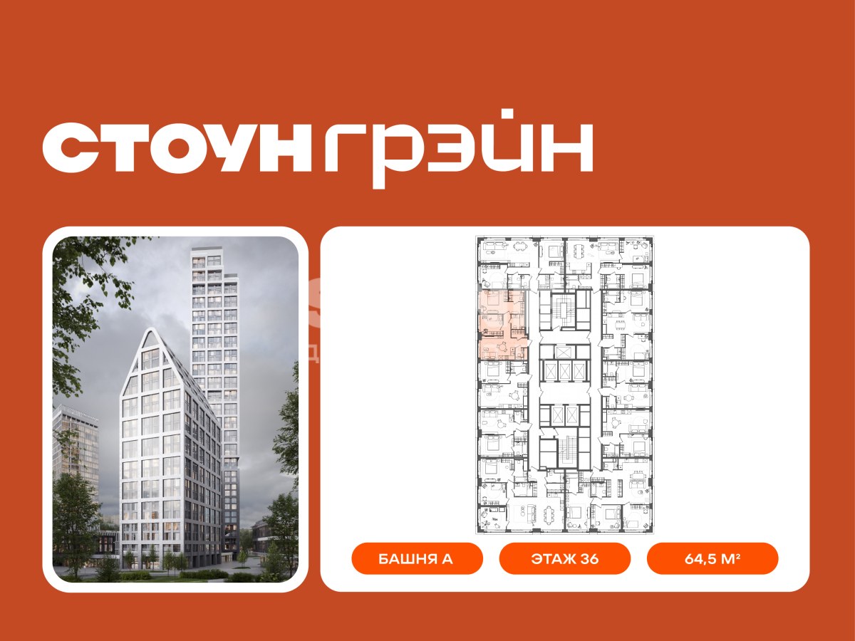 Планировка 64.5 м²