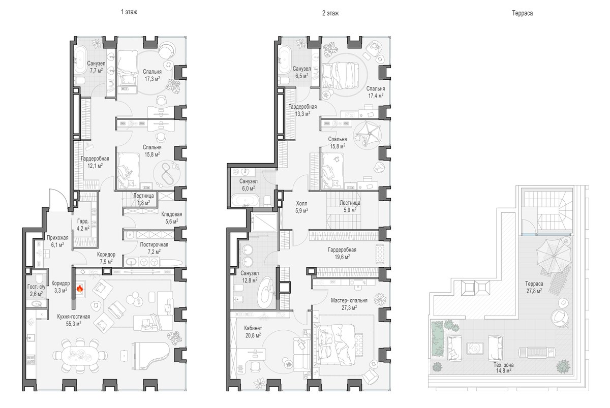 Планировка 297.6 м²